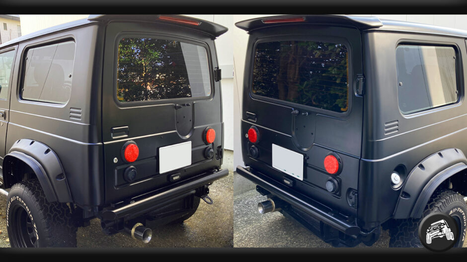 ジムニー Jimny JA11 JA12 JA22 JB32 スモーク フィルム 貼り方 方法 購入