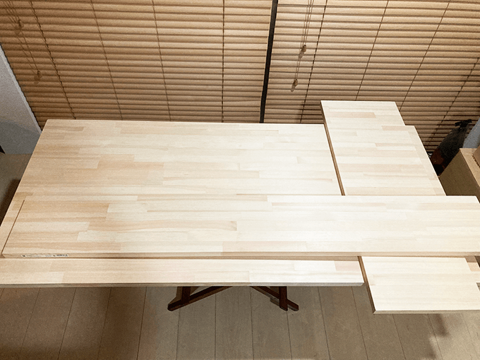 DIY 自作 木製 机 集成材 安い 比較 テーブル ホームセンター
