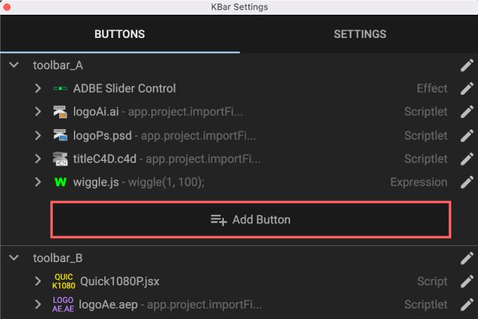 Adobe After Effects Free Script Buttcapper 無料 スクリプト KBar 引数 登録 方法 butt