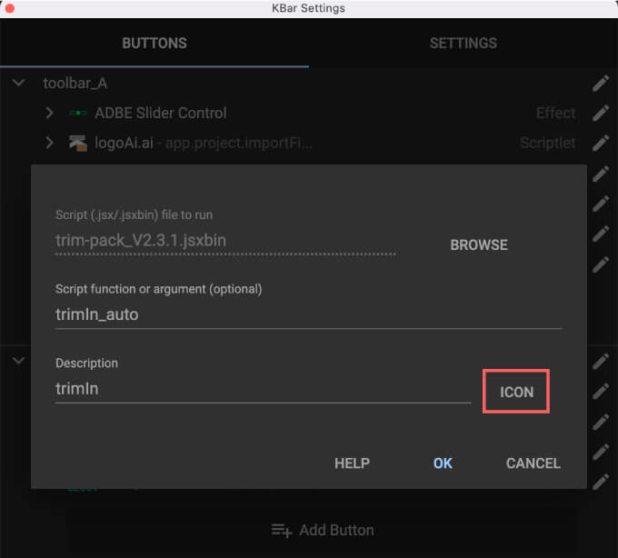 Adobe After Effects Free Script Plugin Trim Pack 無料 スクリプト プラグイン KBar 引数  ボタン アイコン 設定