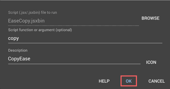 Adobe After Effects Free Script Ease Copy 無料 機能 KBar ボタン アイコン 設定