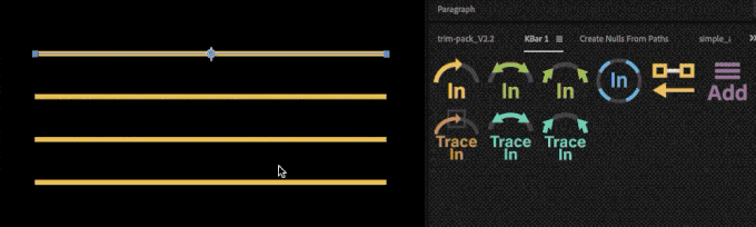 Adobe After Effects Free Script Plugin Trim Pack 無料 スクリプト プラグイン 機能 使い方 MidTrace Out