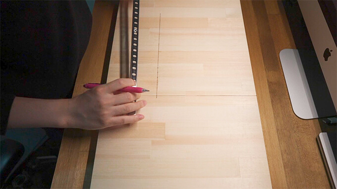 DIY 木材 ウッド ディスプレイ 棚 モニターアーム ロングポール 作り方 方法