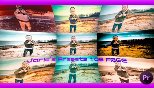【Premiere Pro（プレミアプロ）】106種類の便利なプリセットが無料でダウンロードできる『Jarle’s Presets』を紹介!!
