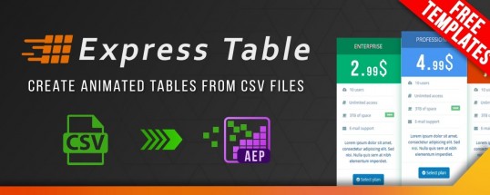 Adobe After Effects おすすめ エクステンション Express Table 便利 ツール