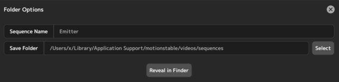 Adobe After Effects Motion4 Emitter Change folder export 使い方