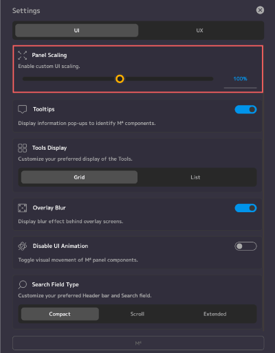 After Effects Motion4 Settings Panel Scaling 機能 使い方