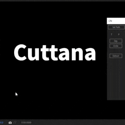 After Effects Premiere Pro おすすめ スクリプト CuttanaNir2 便利 筆順 アニメーション