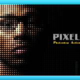 Adobe Photoshop Free Action Material フリー アクション 素材 ピクセル ドット pixel dot