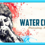 Adobe Photoshop Free Action Material フリー アクション 素材 ウォーターカラー Water Color 水彩