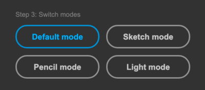 Photoshop Plugin スケッチ 手書き Architecture Sketch Architectum 3 Switch modes