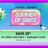 Adobe Premiere Pro After Effects セール エクステンション プラグイン スクリプト おすすめ aescripts+aeplugins Toolfarm