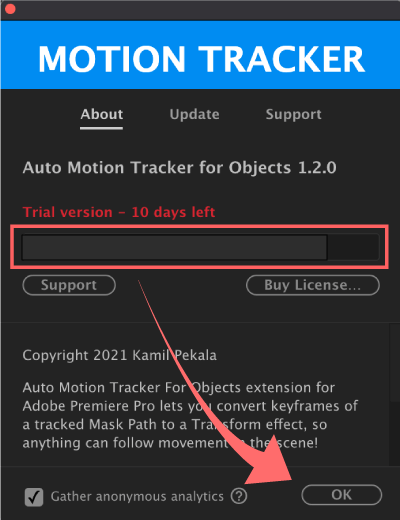 Adobe Premiere Pro Auto Motion Tracker For Objects 使い方 機能 ライセンス コード ペースト