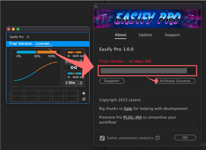 Adobe Premiere Pro Easify Pro おすすめ エクステンション ライセンス 認証 方法 手順