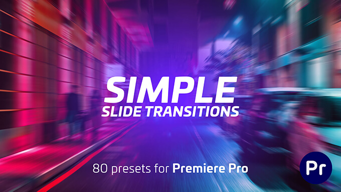 Adobe Premiere Pro Motion Bro 無料 プラグイン トランジション スライド プリセット パック Simple Slide