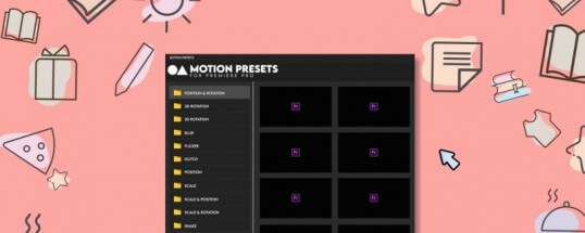 Adobe Premiere Pro Motion Presets for Premiere Pro 便利 おすすめ