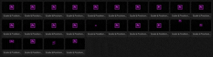 Adobe Premiere Pro Motion Presets for Premiere Pro 便利 おすすめ プリセット Scale & Position