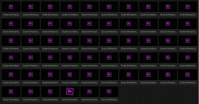 Adobe Premiere Pro Motion Presets for Premiere Pro 便利 おすすめ プリセット Scale & Rotation