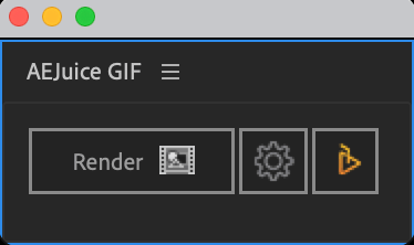 AE Juice GIF 操作パネル