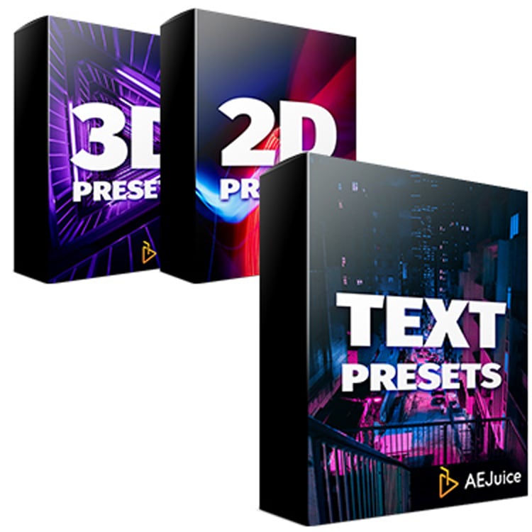Toolfarm Sale AE Juice 3D 2D Text Presets Bundle