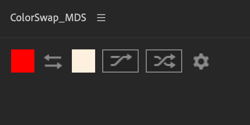 After Effects スクリプト ColorSwap 機能 使い方 Mini UI