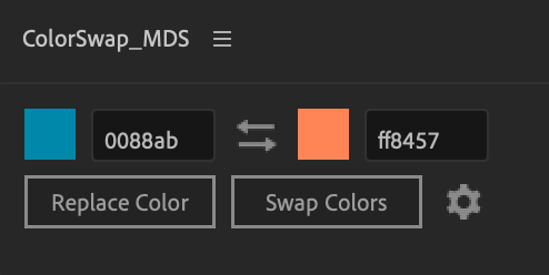 After Effects スクリプト ColorSwap 機能 使い方 Regular UI