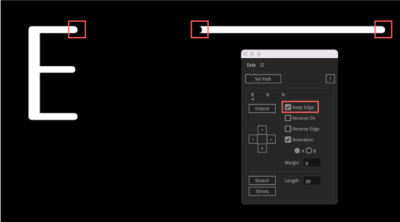 After Effects Exte 使い方 Keep Edge ON