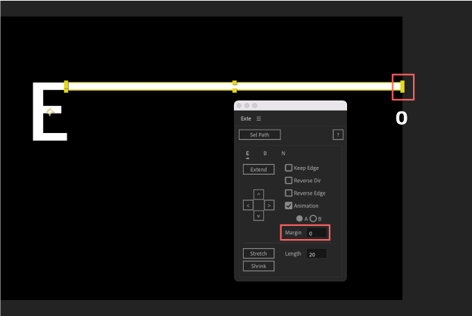 After Effects Exte 使い方 Margin 0