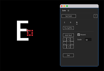 After Effects Exte Add Null Size 50