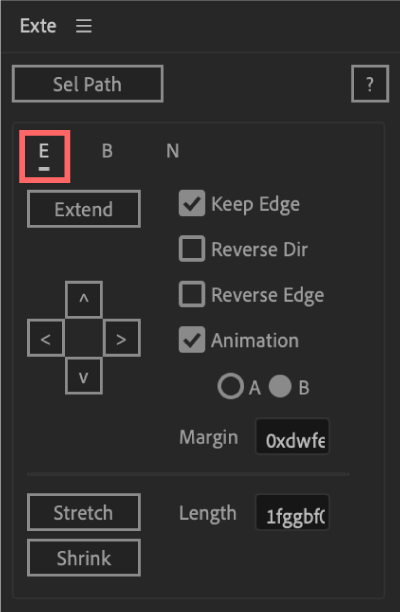 After Effects Exte パスの延長 Extension
