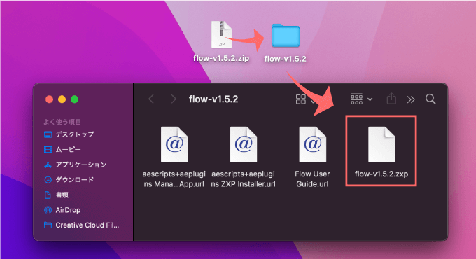 After Effects Flow インストール 手順 方法 解説