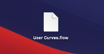 After Effects Flow 使い方 User Curves User Library Export 書き出し エクスポート 方法
