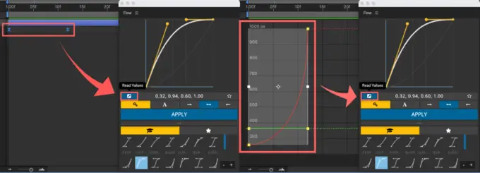 After Effects Flow 使い方 Read Value グラフ値 読み込み