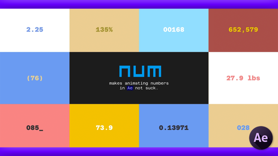 After Effects 無料 アニメーションプリセット Num おすすめ 便利 使い方