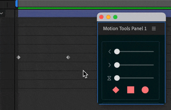 After Effects 無料 Motion Tools Pro 新機能 Easy Keyframes 時間補間 切り替え