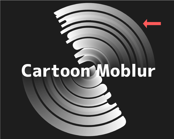 Adobe After Effects プラグイン Cartoon Moblur 機能 使い方 Samples Rotation 設定