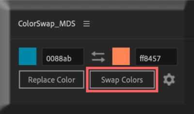 After Effects スクリプト ColorSwap 機能 使い方 Swap colors
