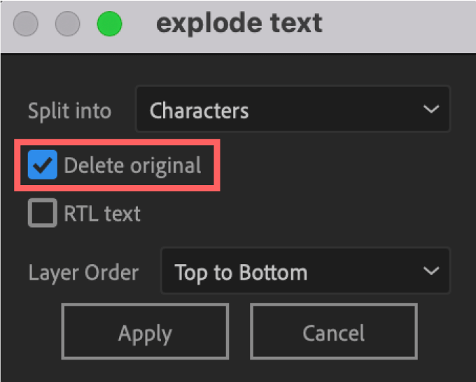 Adobe After Effects Squash & Stretch Glitch Bundle Text Exploder Delate original 使い方