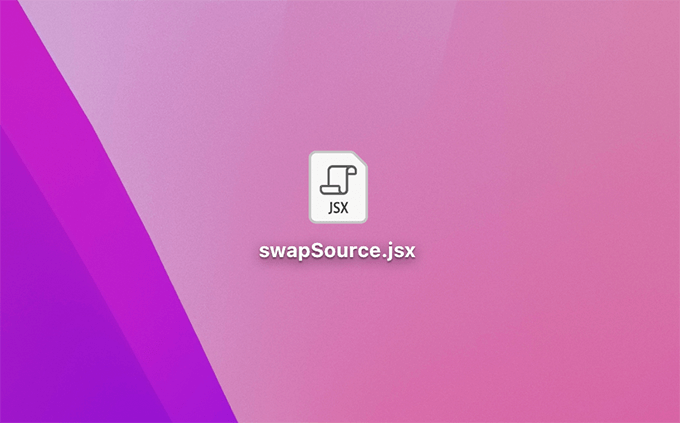 After Effects 無料 swapSource スクリプトファイル ダウンロード 方法 手順