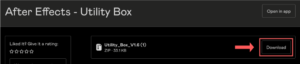 after effects utility box download