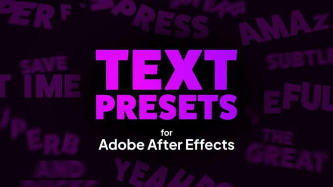 Animation Composer Text Presets for After Effects 追加 プラグイン