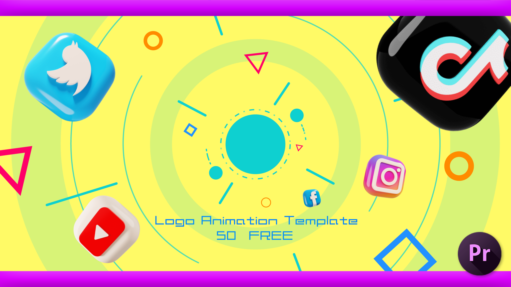 【Premiere Pro（プレミア）】無料で使える50種類のロゴアニメーションテンプレートを紹介!! After Effectsと