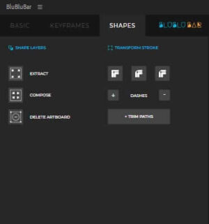After Effects Script BluBluBar 便利 おすすめ Shapes 操作 パネル