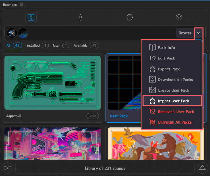 Boombox Import User Pack 使い方 データ 共有