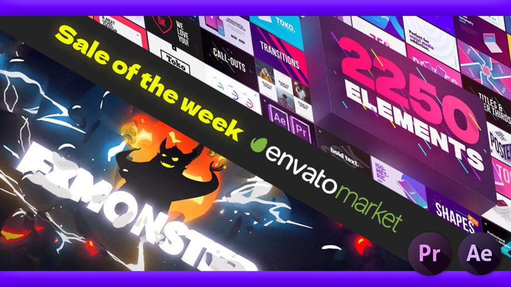 Adobe Premiere Pro After Effects Envato Market Sale of the week おすすめ