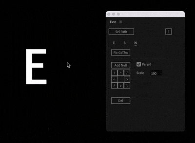 After Effects Exte Batch manipulate path points with null