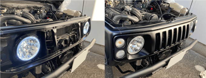 ジムニー Jimny JA11 JA12 JA22 JB32 フロントグリル 交換 塗装 マットブラック