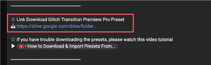 Premiere Pro グリッチ トランジション プリセット フリー 無料 ダウンロード 方法