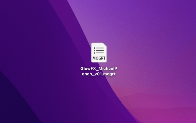 Customizable GLOW EFFECT Template 無料 ダウンロード mogrt