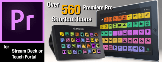 Stream Deck Premiere Pro Shortcut Icons